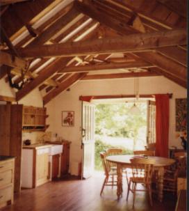 Looking out from the kitchen