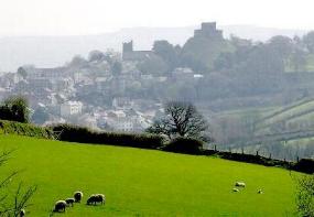 View of Launceston Castle from Cowslip Workshops
